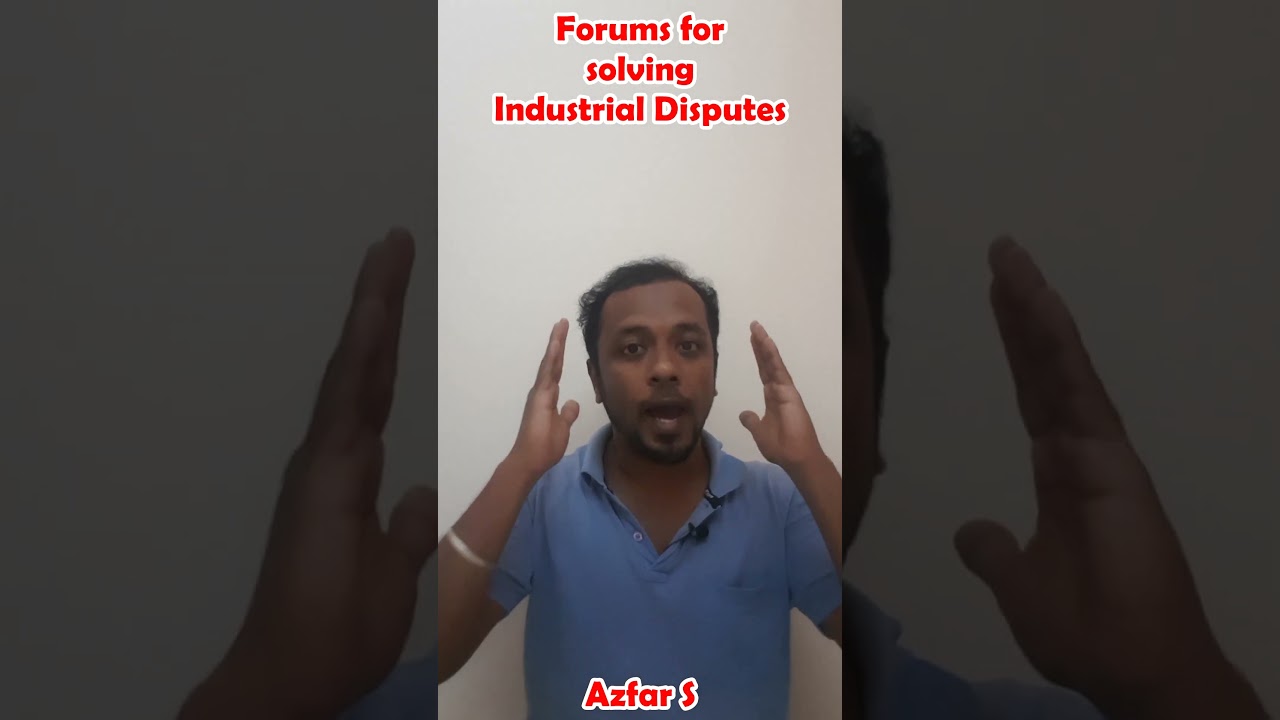 Forums for Solving Industrial Disputes | Cold Cafe