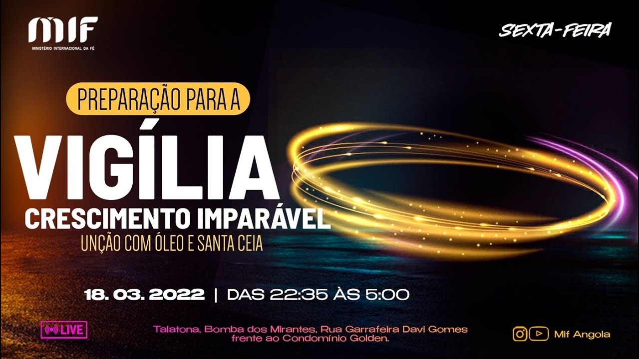 Culto de Oração - Preparação para a Vigília | 17 Mar 2022 | com o Pastor Rosário Neto