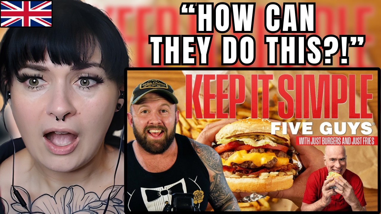 British Girl Reacts to Five Guys… Is This the Most Gangster Burger Place?!
