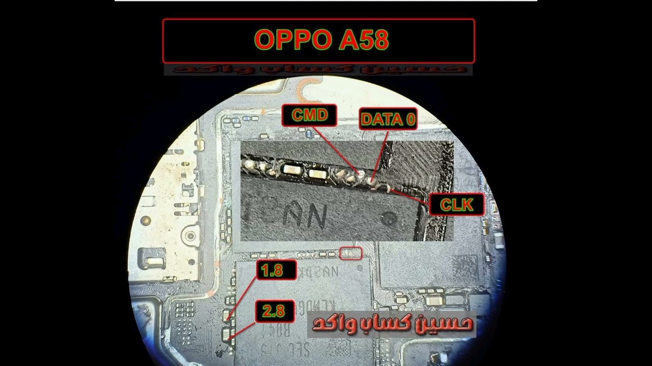 isp pinout oppo A58