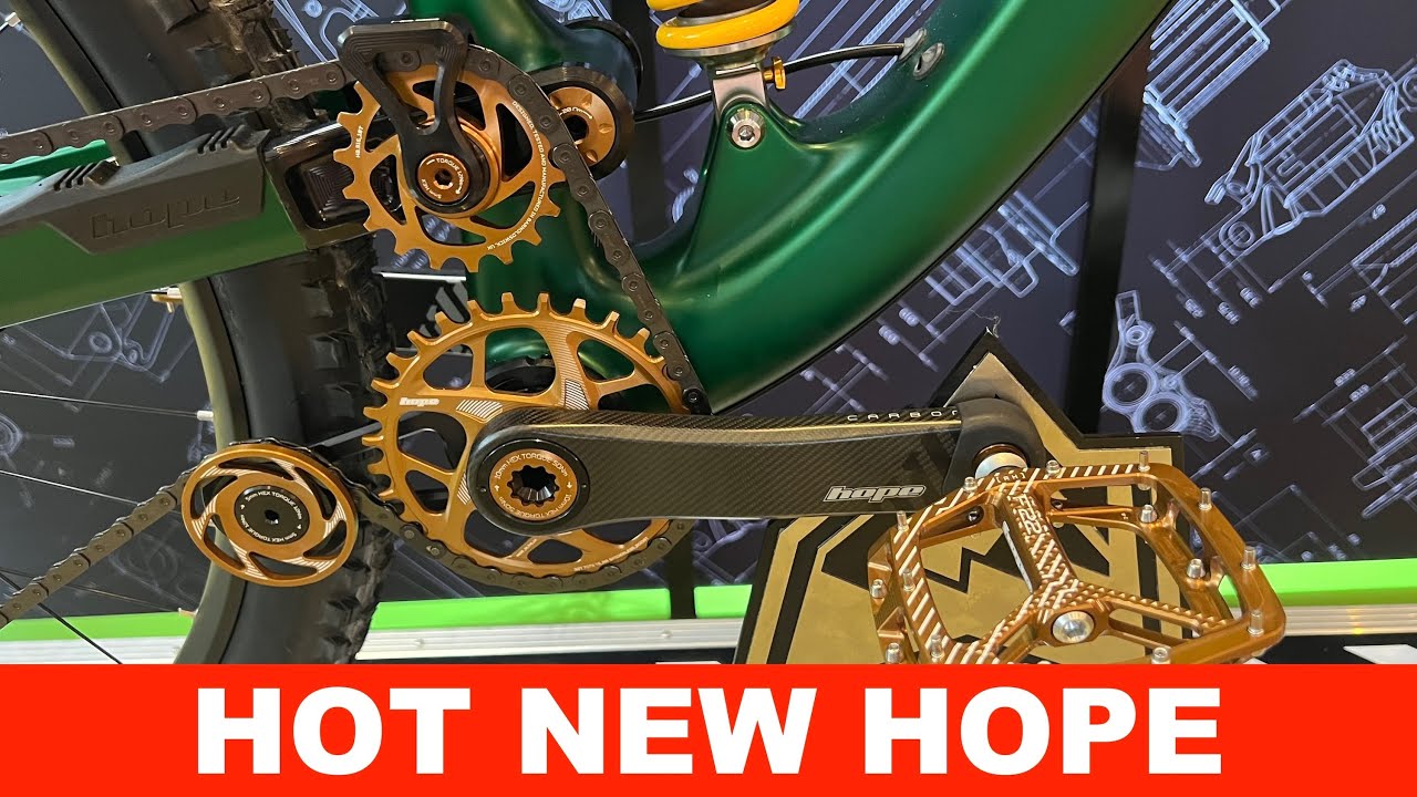 Latest Hope bike, crank, colours and BBs from the Core Bike Show