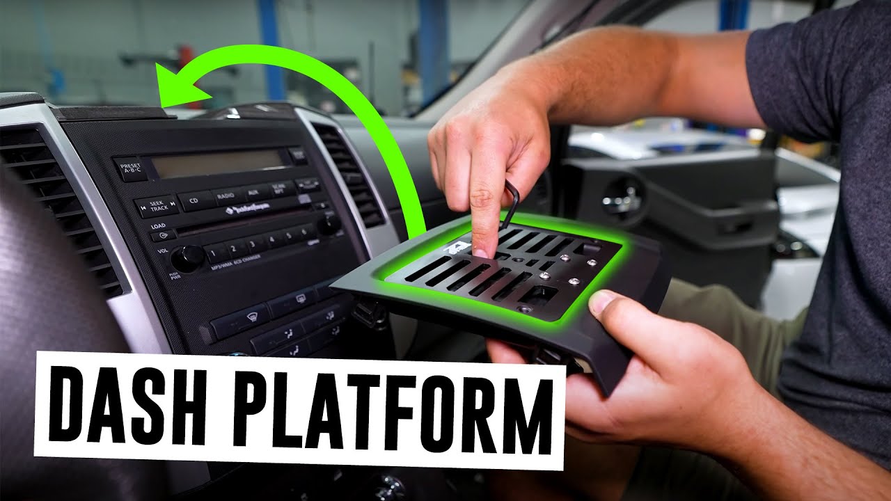 Установка платформы приборной панели Nissan Xterra и D40 Frontier