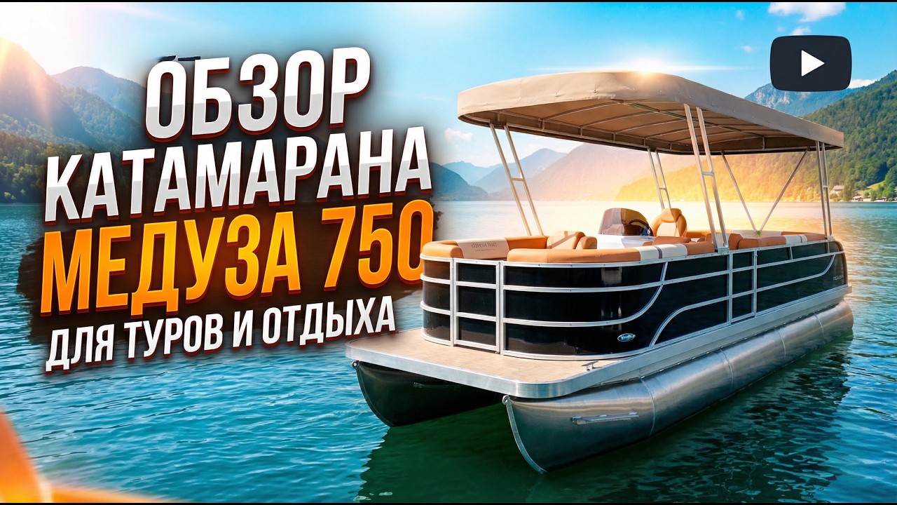 Понтонный катамаран Медуза 750 Планировка 7.16