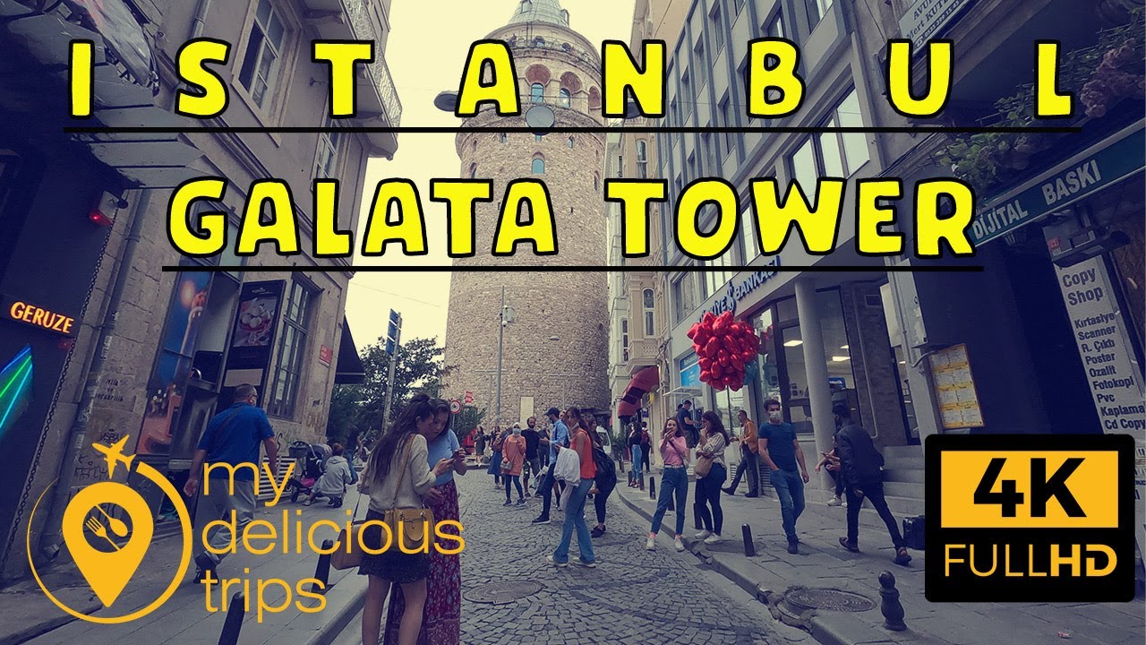 ISTANBUL CITY TOUR 4K | Galata tower in Istanbul Turkey | galata tower tour guide | 4k 60 fps