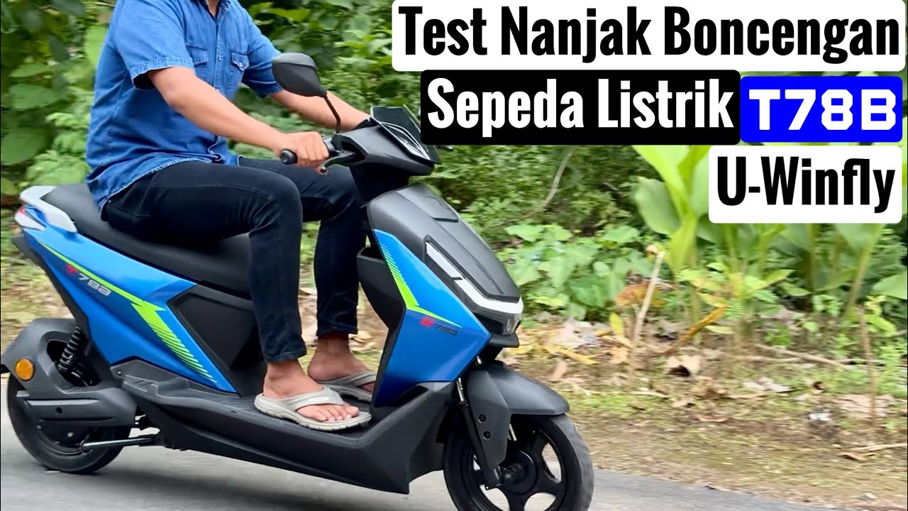 Uji nanjak pakai sepeda listrik lithium U-Winfly T78B