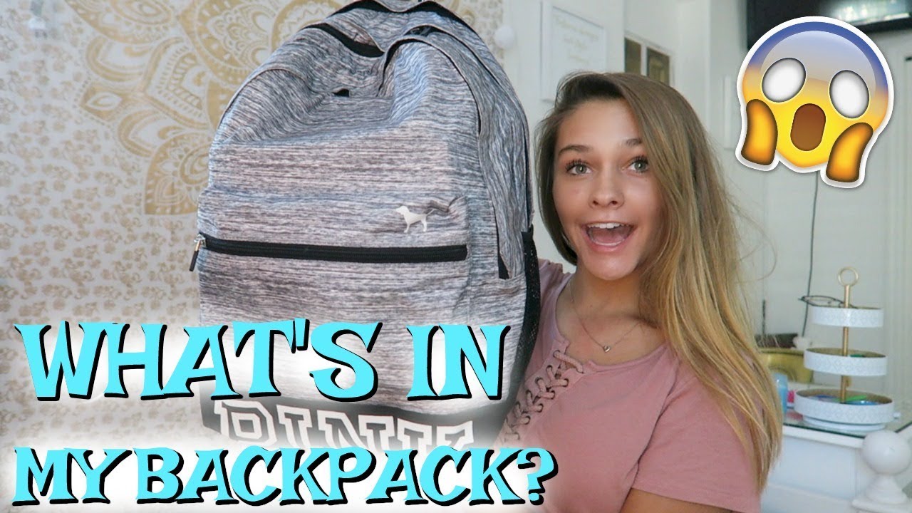 WHAT'S IN MY BACKPACK?