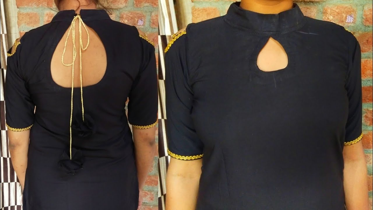 Collar  Suit gala dori back neck design cutting and stitching ।। बंद कॉलर गले की डिजाइन कैसे बनाएं