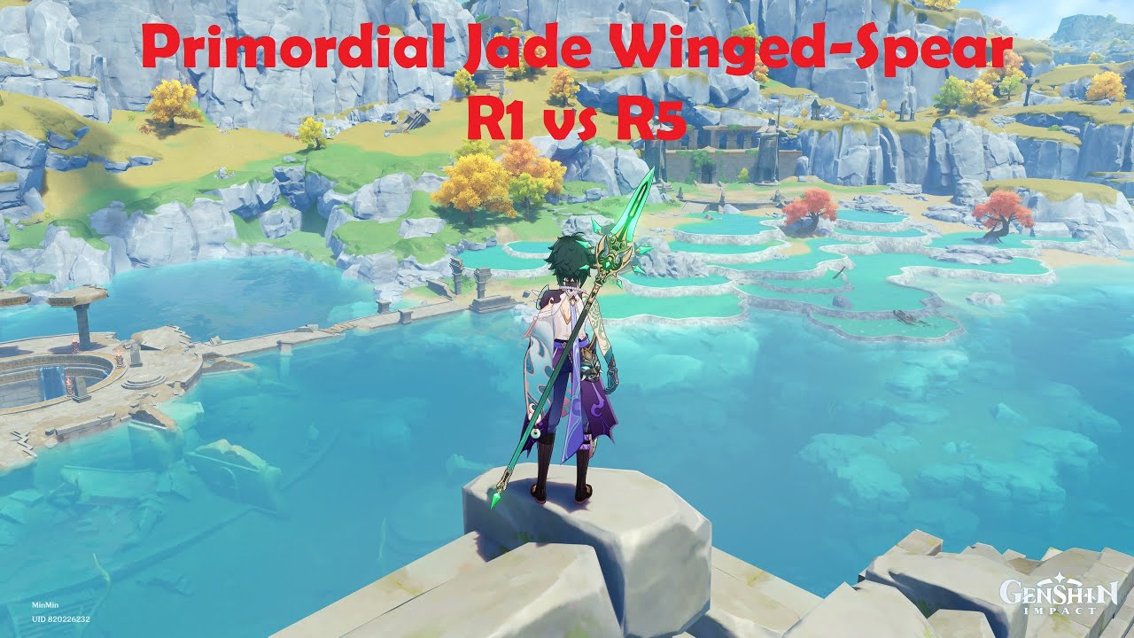 Is Primordial Jade Winged-Spear R5 WORTH it? R1 VS R5 comparison with C6 Xiao