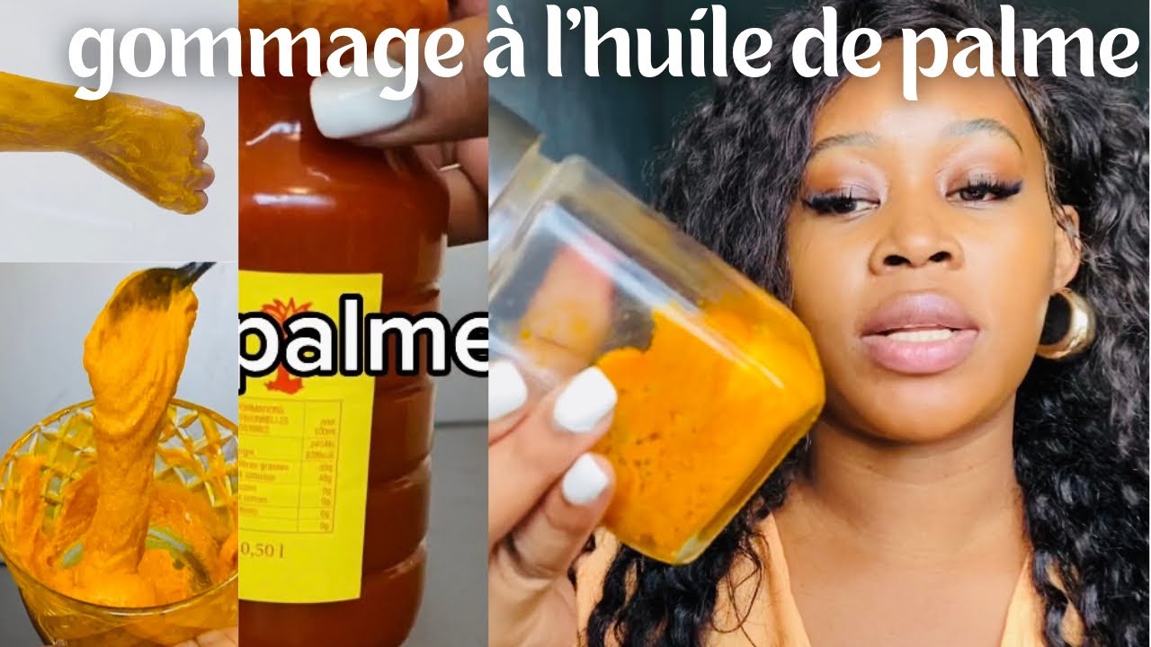 MON GOMMAGE SUPER ÉCLAIRCISSANTE A L’HUILE DE PALME |résultat immédiat🔥
