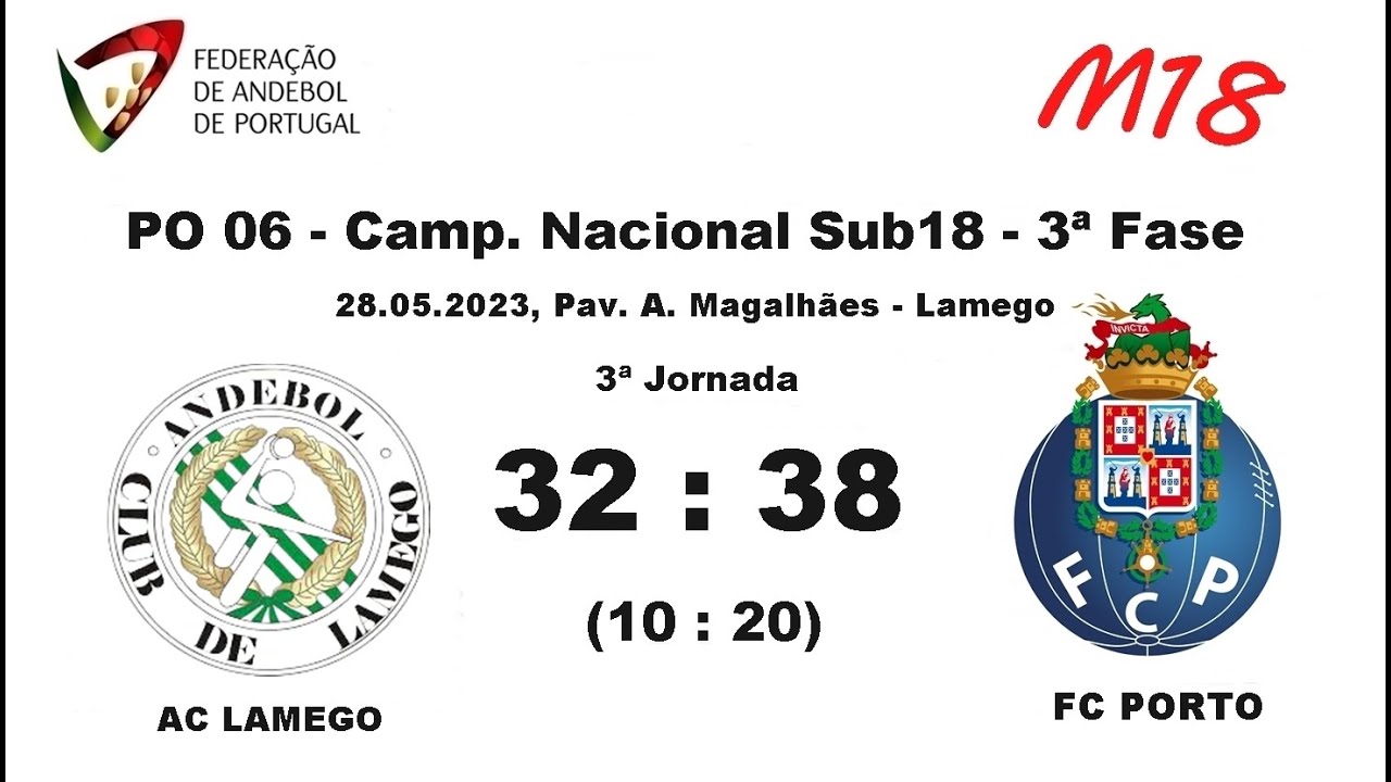 (SUB18) AC LAMEGO 32X38 FC PORTO