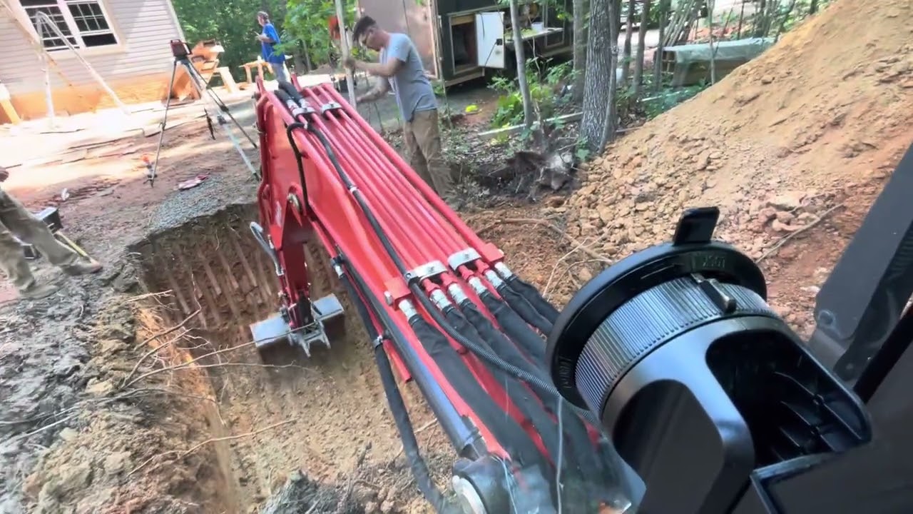 2025 Kubota kx040-4 digging septic tank hole with 36&rdquo; bucket. #kubota #kubotakx040-4