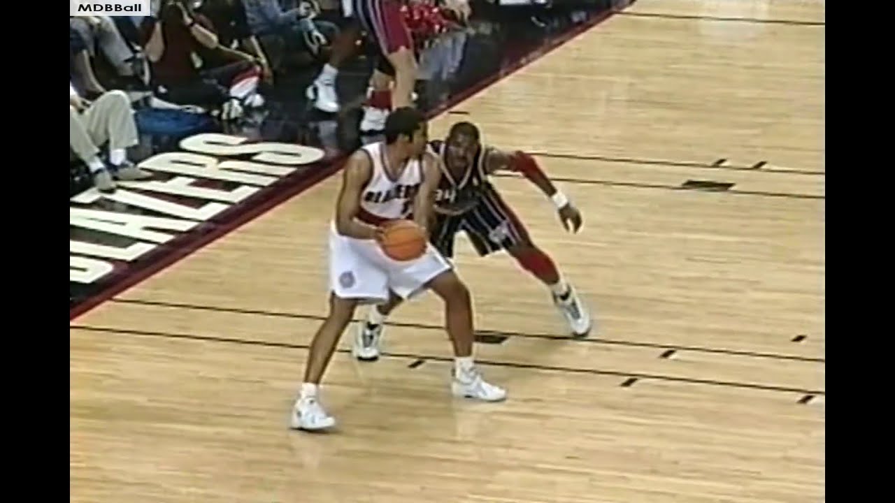 Rasheed Wallace & Hakeem Olajuwon Highlights Rockets @ Blazers February 1997