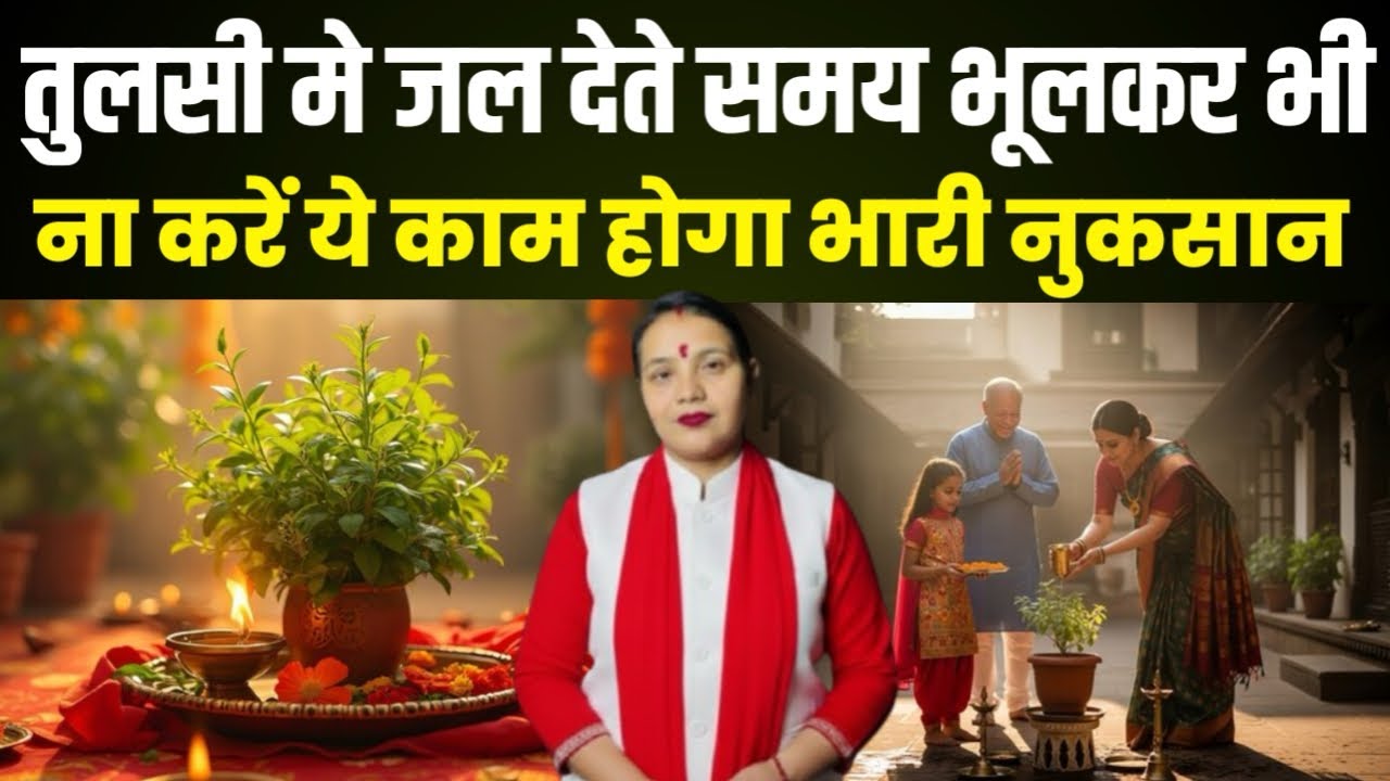 तुलसी में जल देते समय ये 7 गलतियाँ कभी न करें ❌ वरना घर में आ जाती है दरिद्रता | Tulsi Puja Rules 
