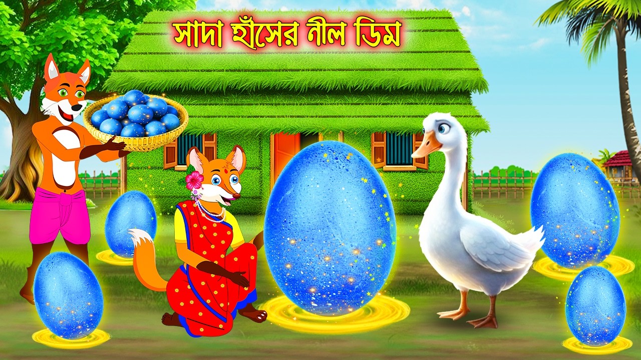 সাদা হাঁসের নীল ডিম | Sada Haser Nil Dim | Bangla Cartoon | Fox Cartoon | Interesting Comedy stories