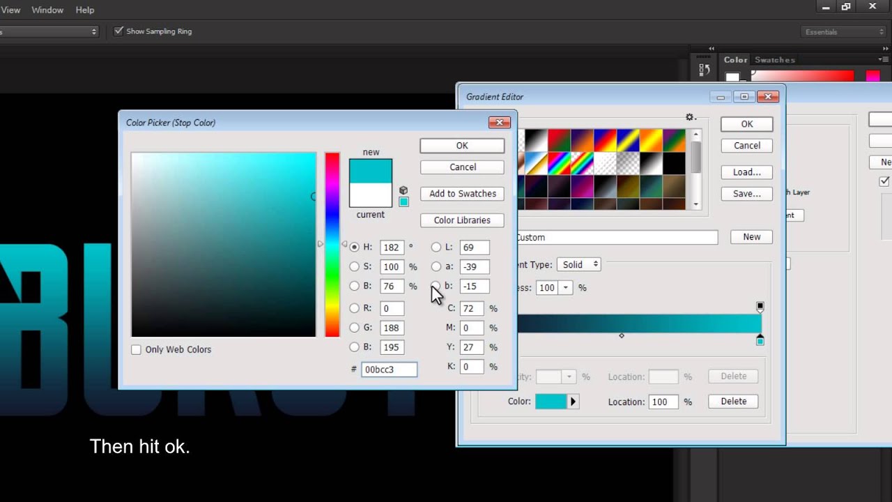 Light Burst Text Effect - Photoshop Tutorial ( Beginners)