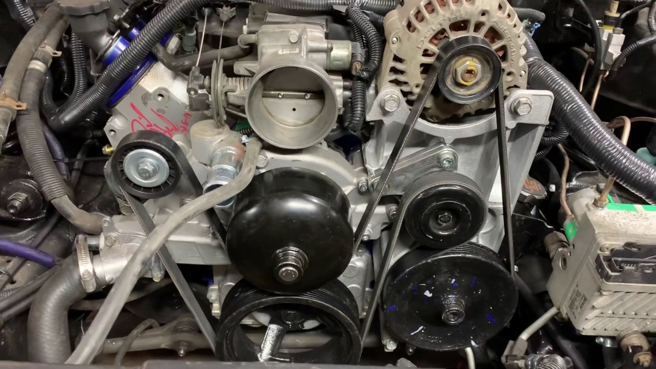 LS swap Truck accessories with LS1 intake How-To video.. Great explanation with part numbers!