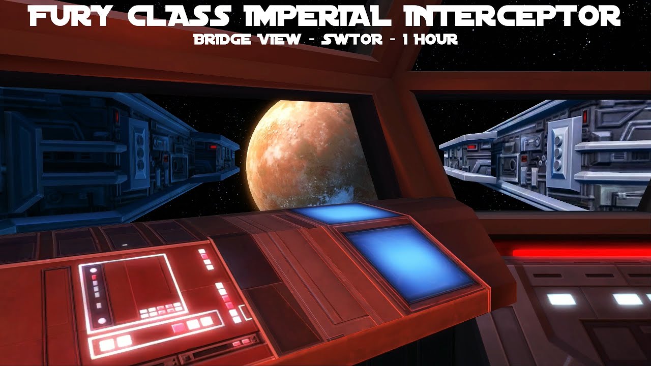 Star Wars Ambience - Fury Class Imperial Interceptor (SWTOR) Bridge View 1 Hour