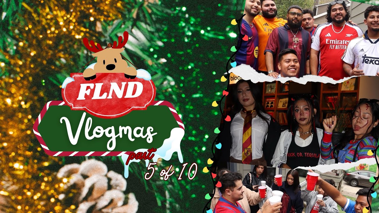 Vlogmas Day 5, Halloween Nights, Carne Asada & El Clásico Chaos