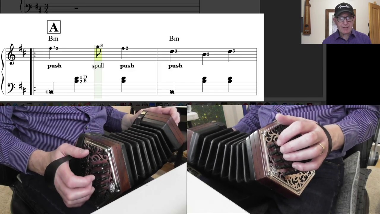 Emma's Waltz - 30 Button GD Anglo Concertina Video Performance And Tutorial Clip