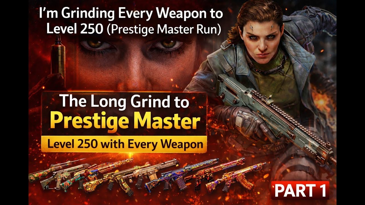 🔴 Live | The Long Grind to Prestige Master (All Weapons to 250) – Part 1