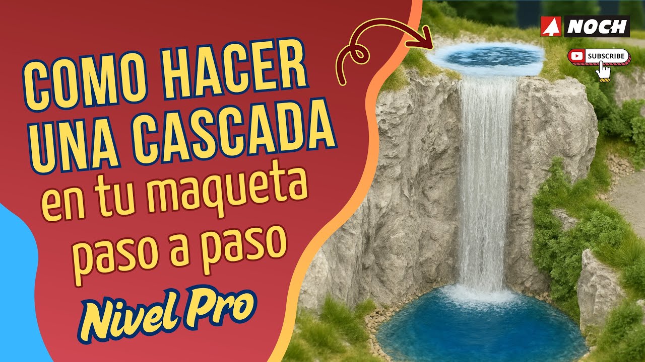 Cómo hacer una cascada en tu maqueta 🌊✨ 