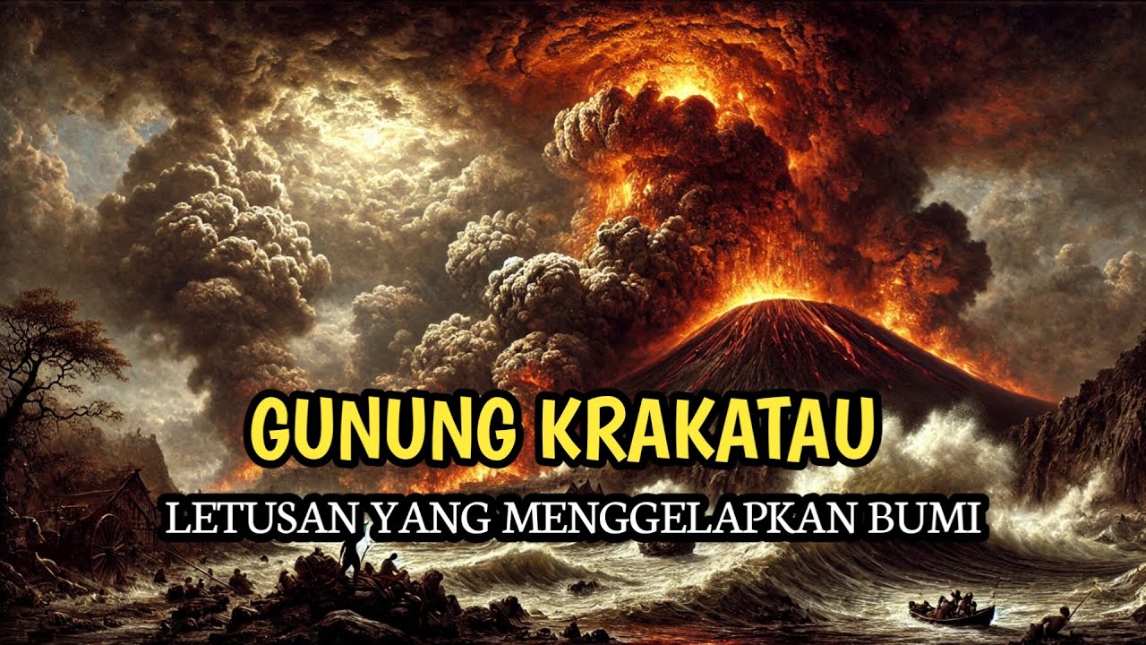 GUNUNG KRAKATAU | LETUSANYA MEMBUAT BUMI GELAP