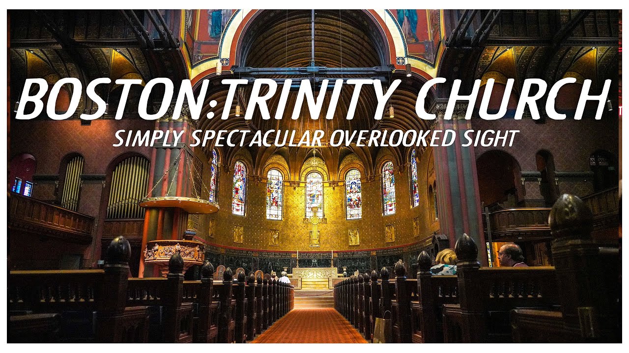 Boston Trinity Church: a lesser known wonder in beautiful beantown.