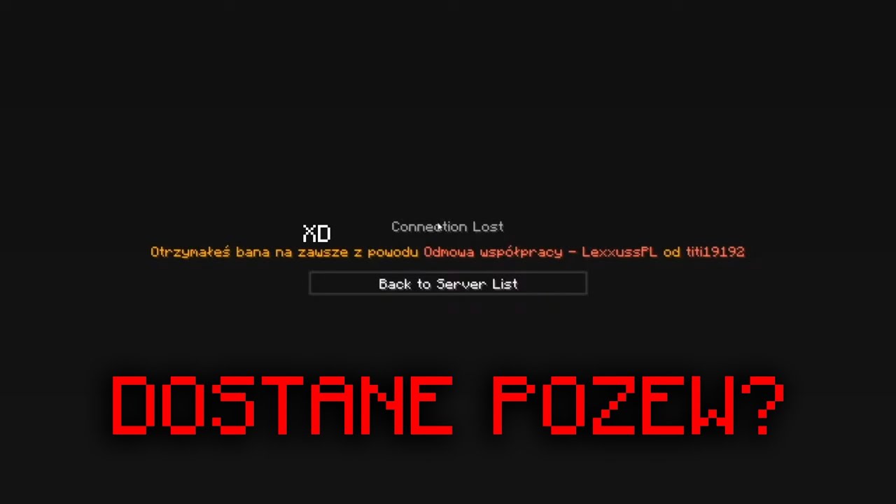 PERM BAN NA KWADRATOWA HARDCORE - DOSTANE PISMO...