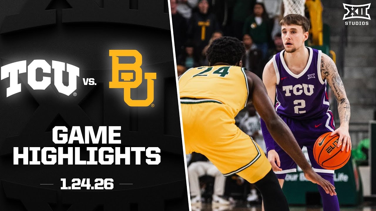 TCU vs. Baylor Game Highlights | 2025-26 Big 12 Men's Basketball
