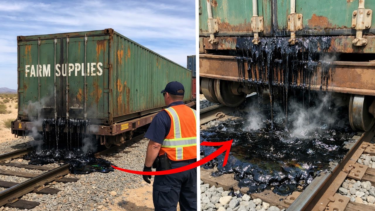 Train Dripped Strange Black Liquid, Conductor Looked Inside and Called the Military!