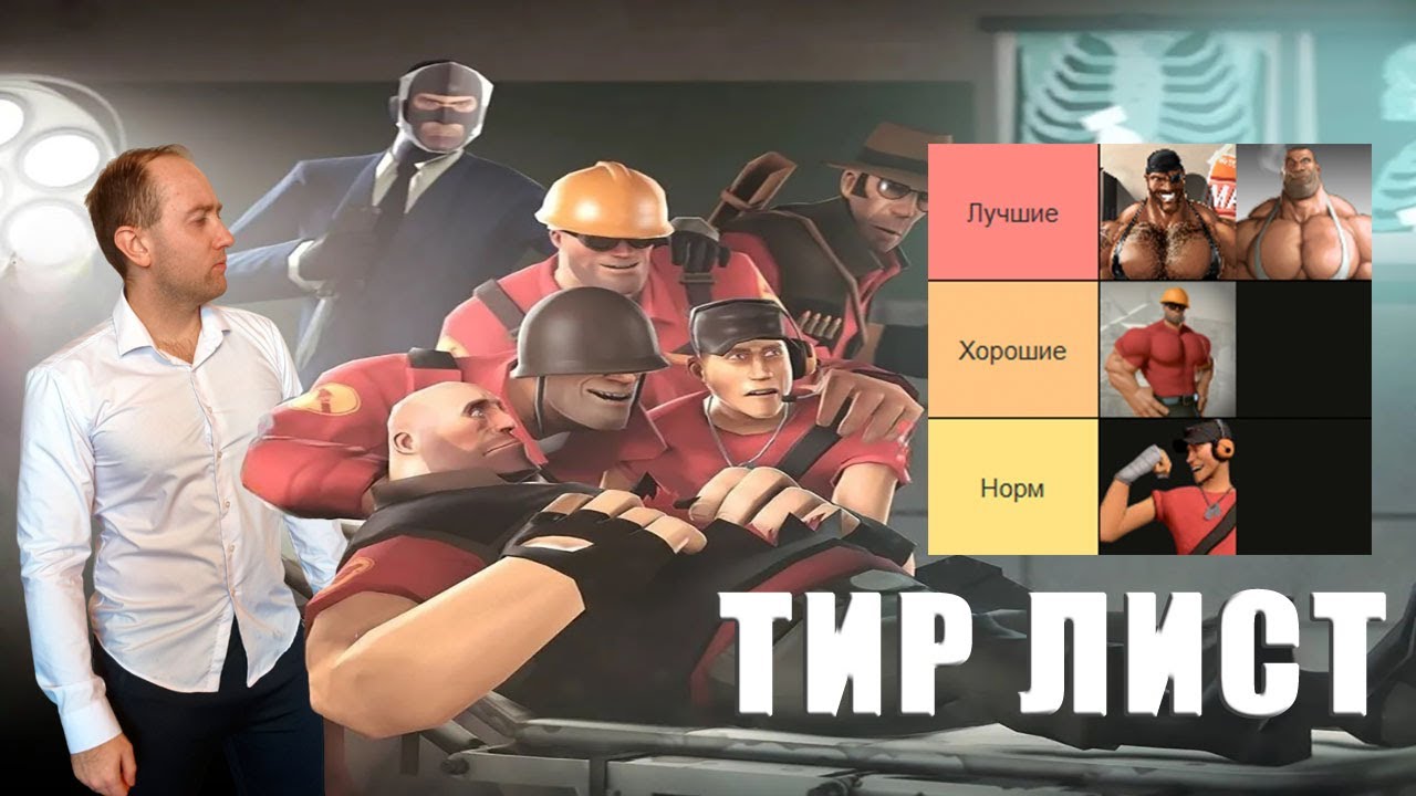 ТИР ЛИСТ роликов персонажей Team fortress 2