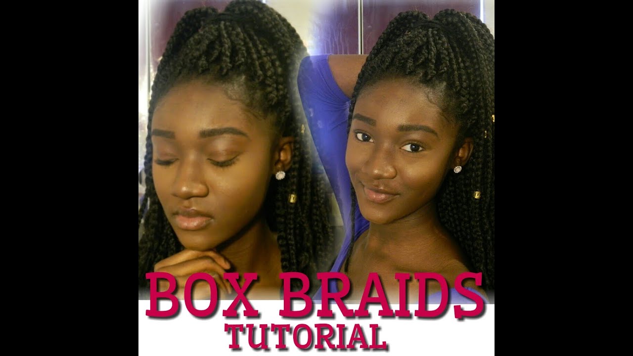 START TO FINISH Box Braids Tutorial: 3 Braiding Techniques| Abbie Appiah