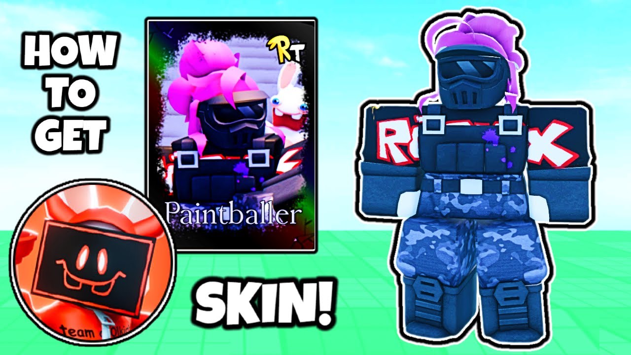 Forsaken - How To Get PAINTBALLER GUEST 1337 SKIN! (Rabbid Collab Badge) [ROBLOX]