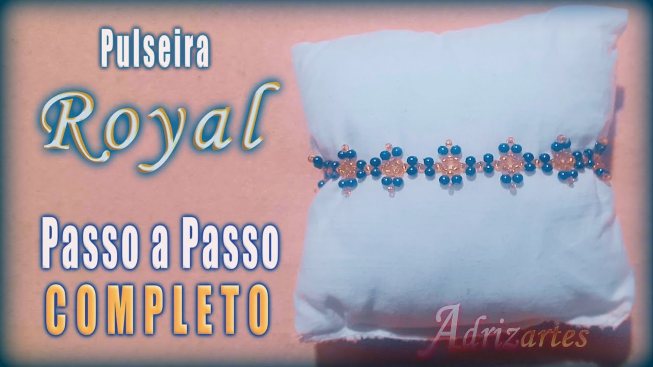 Como fazer Pulseira de P&eacute;rolas e mi&ccedil;angas Royal - Adrizartes Bijuterias F&aacute;cil de Fazer