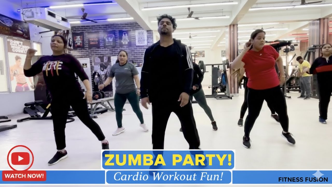 Zumba party cardio workout for fun Param with fitness 