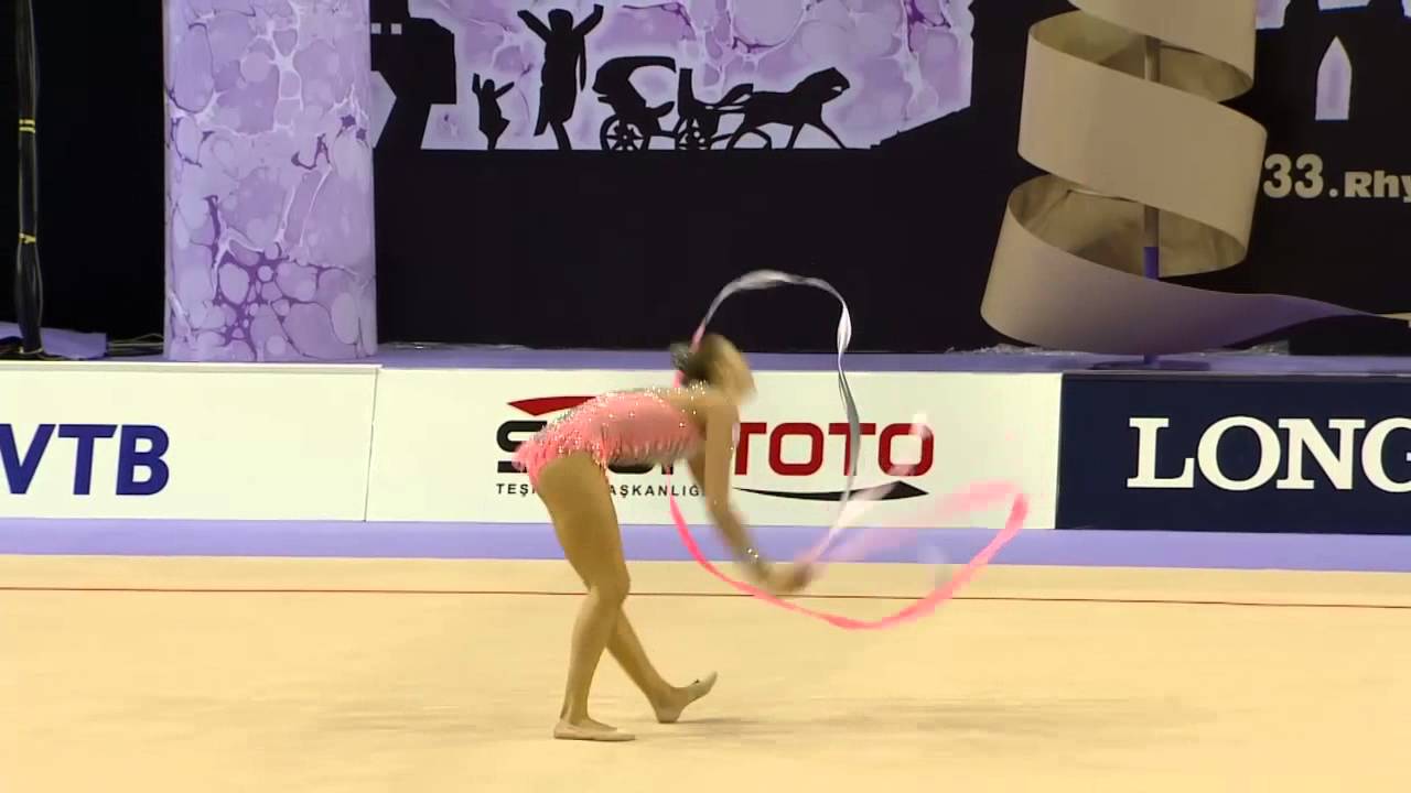 Melitina Staniouta (BLR) - Ribbon Final - 2014 World Rhythmic Gymnastics Championships