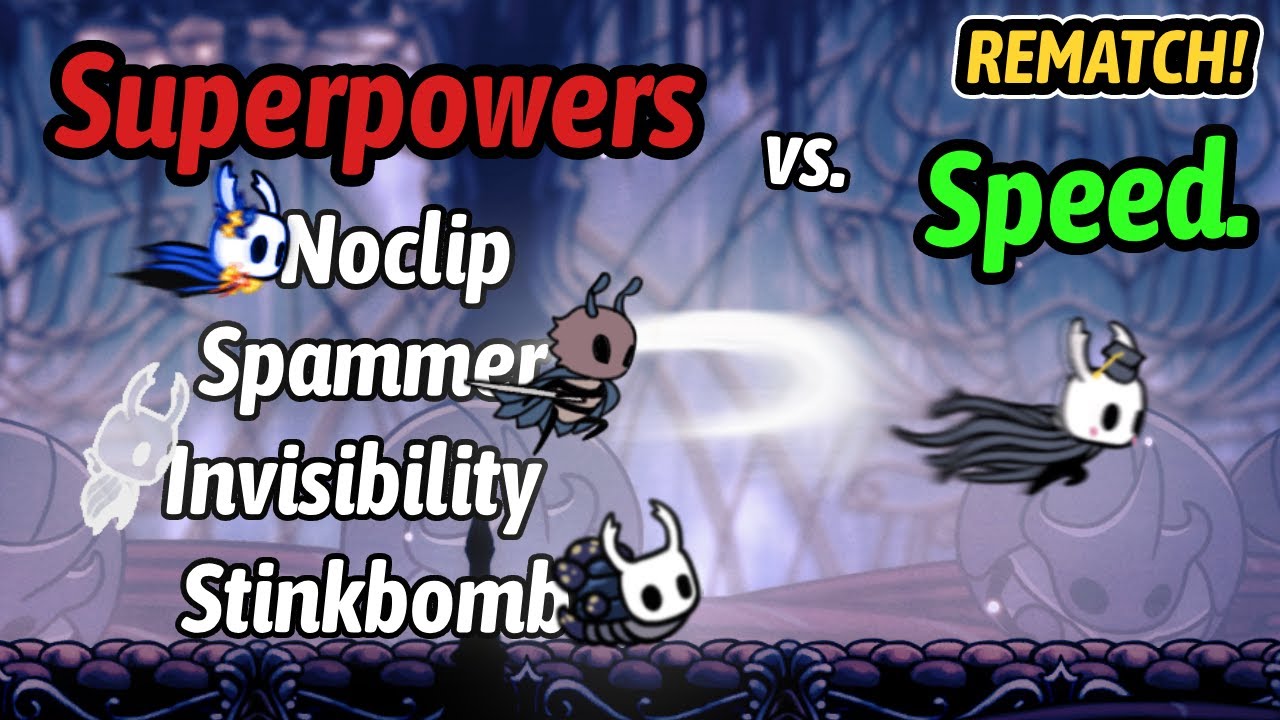Hollow Knight - Speedrunner vs. 4 Hunters with NEW Superpowers REMATCH!