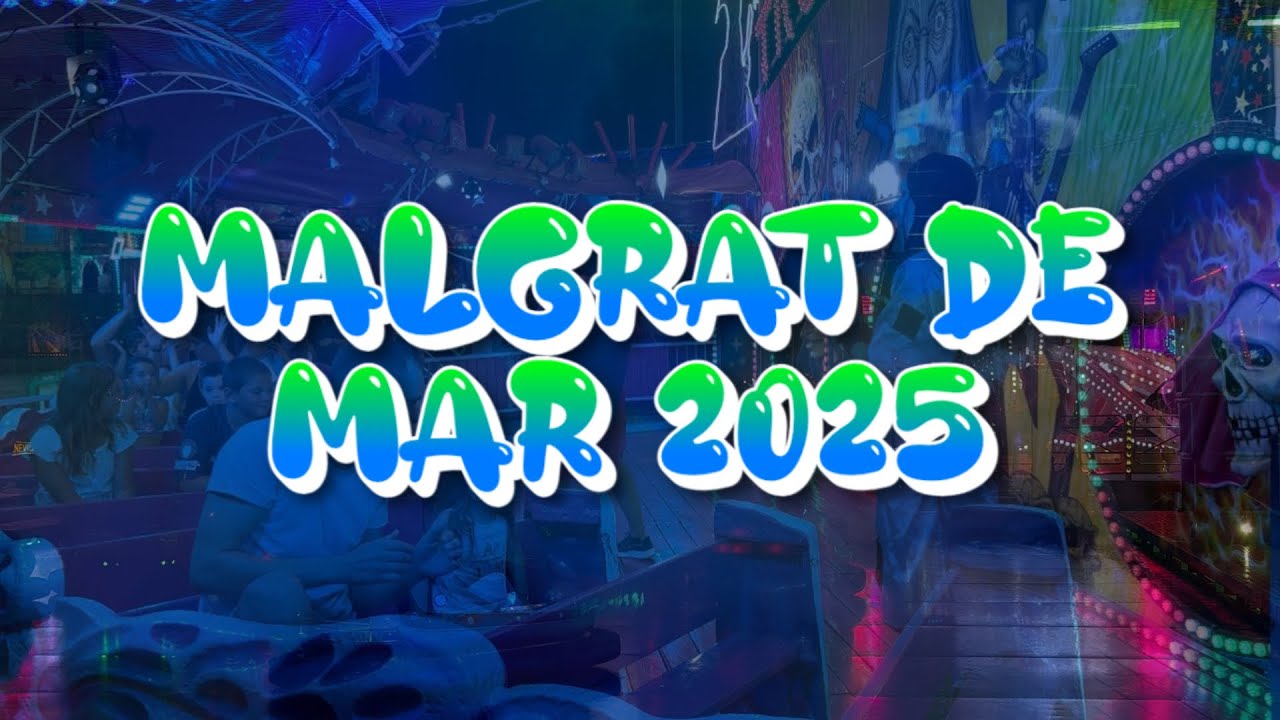 Recorrido por la FERIA DE ATRACCIONES de MALGRAT DE MAR 2025 🎠