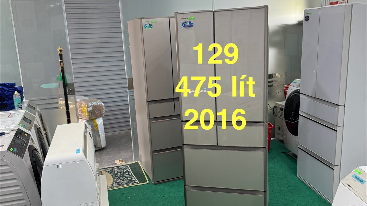 Tủ lạnh Nhật 6 cánh,mặt lạnh gương vàng cát cao cấp Hitachi R-G4800F (XN) 2016 cảm ứng ẩn.0928338688