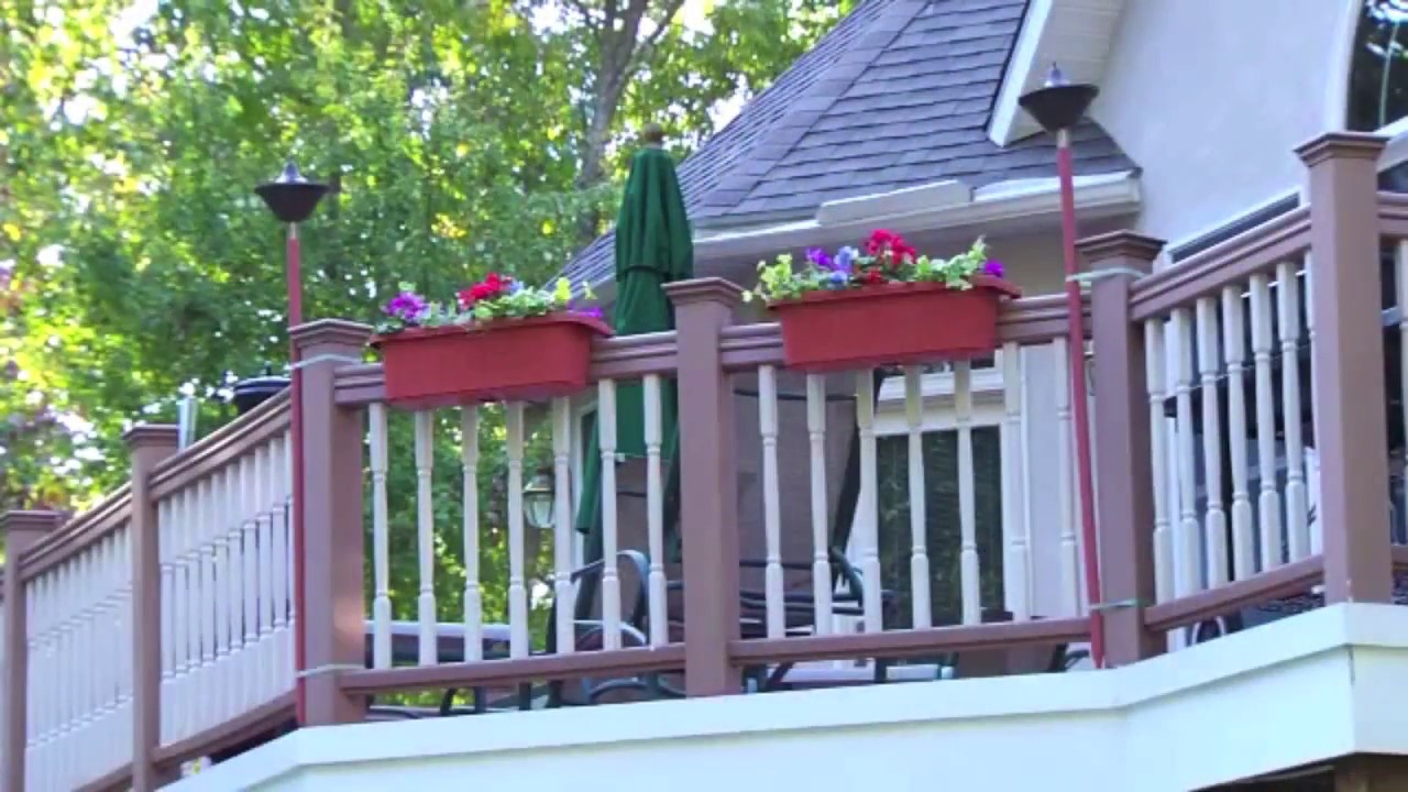 Adjustable Railing Planter - In Use