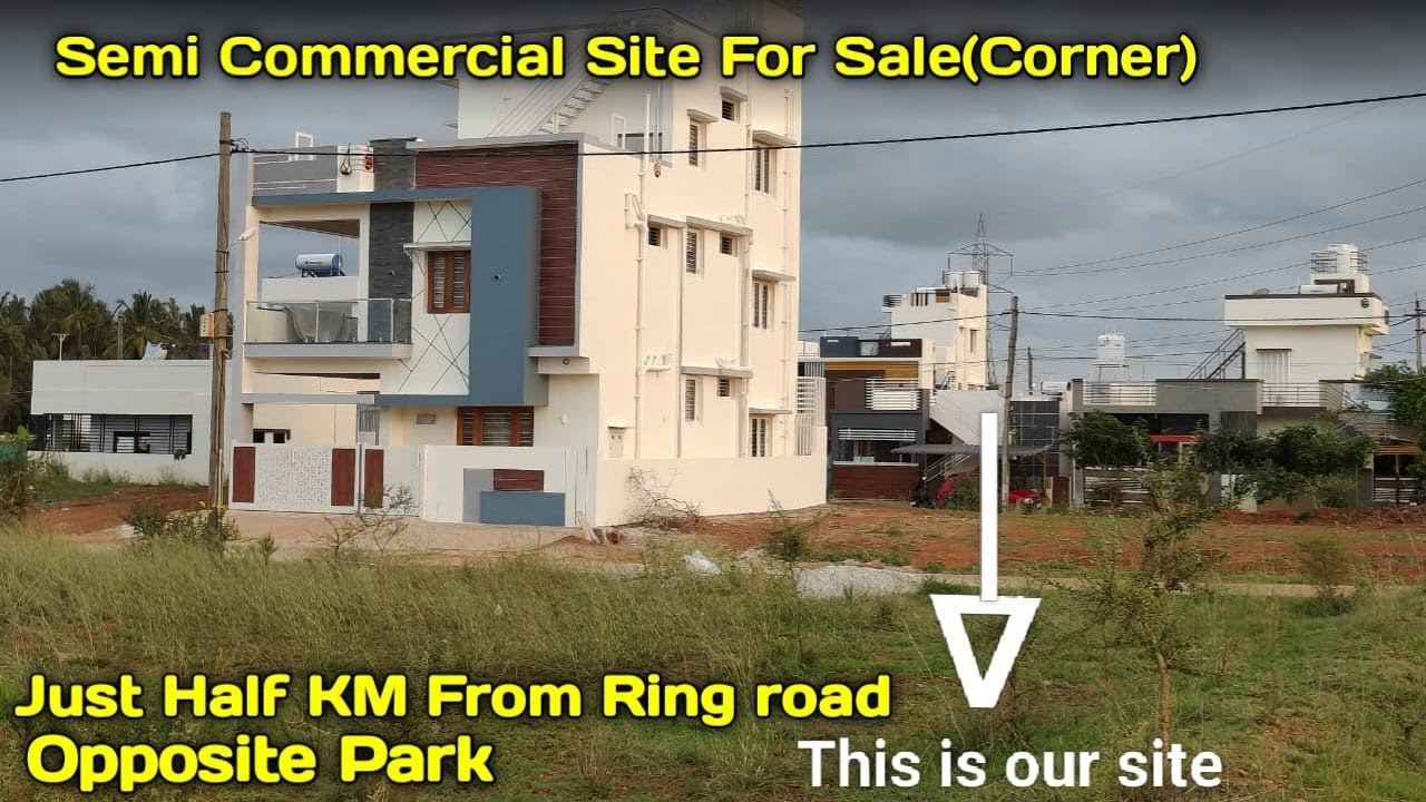 Semi Commercial Site-Corner-Opposite Park | MUDA | Mysore | Site For Sale |Properties in Mysore RCG