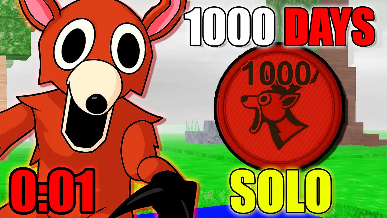 How I Speedran 1,000 DAYS SOLO In The Forest! (World Record)