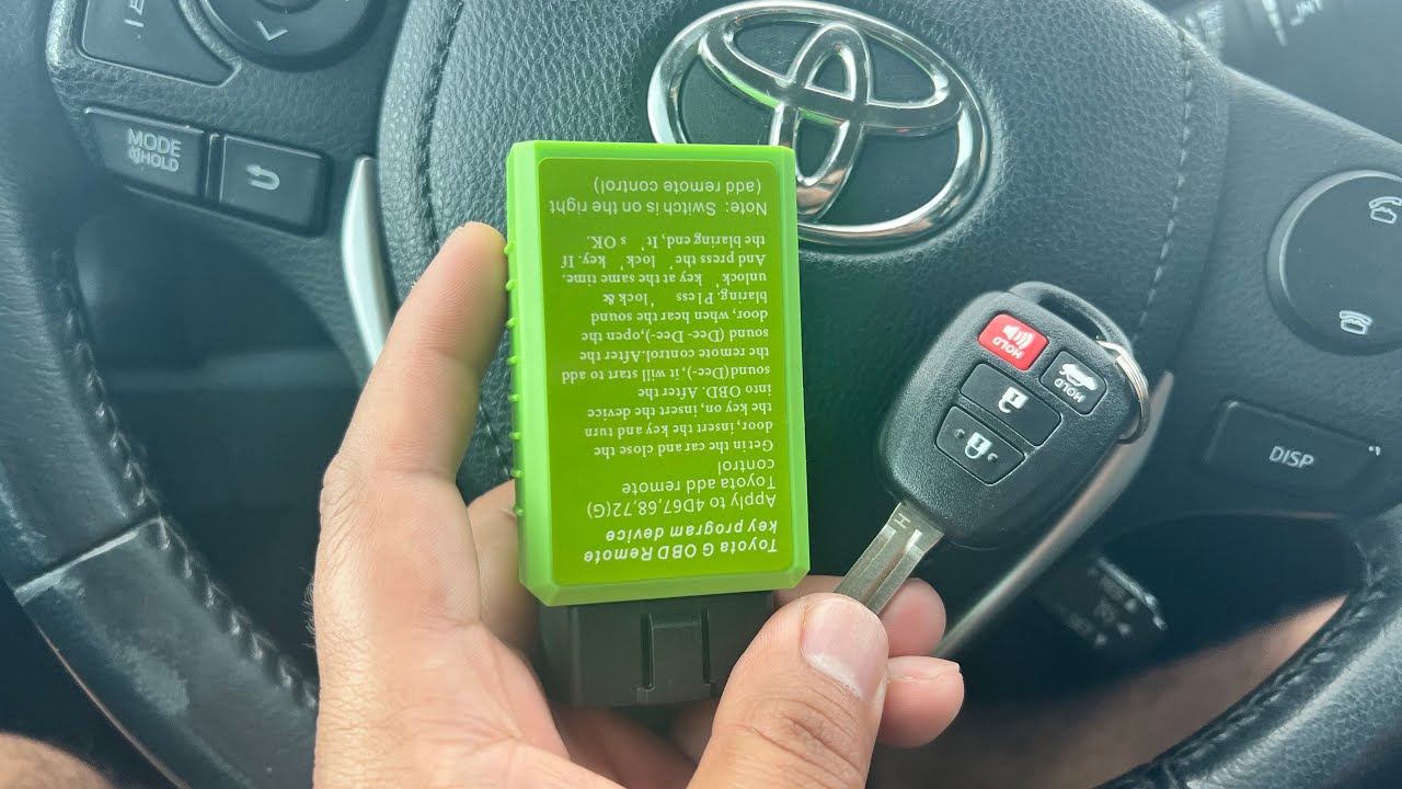 How to program key chip to Toyota Corolla using the key programmer device