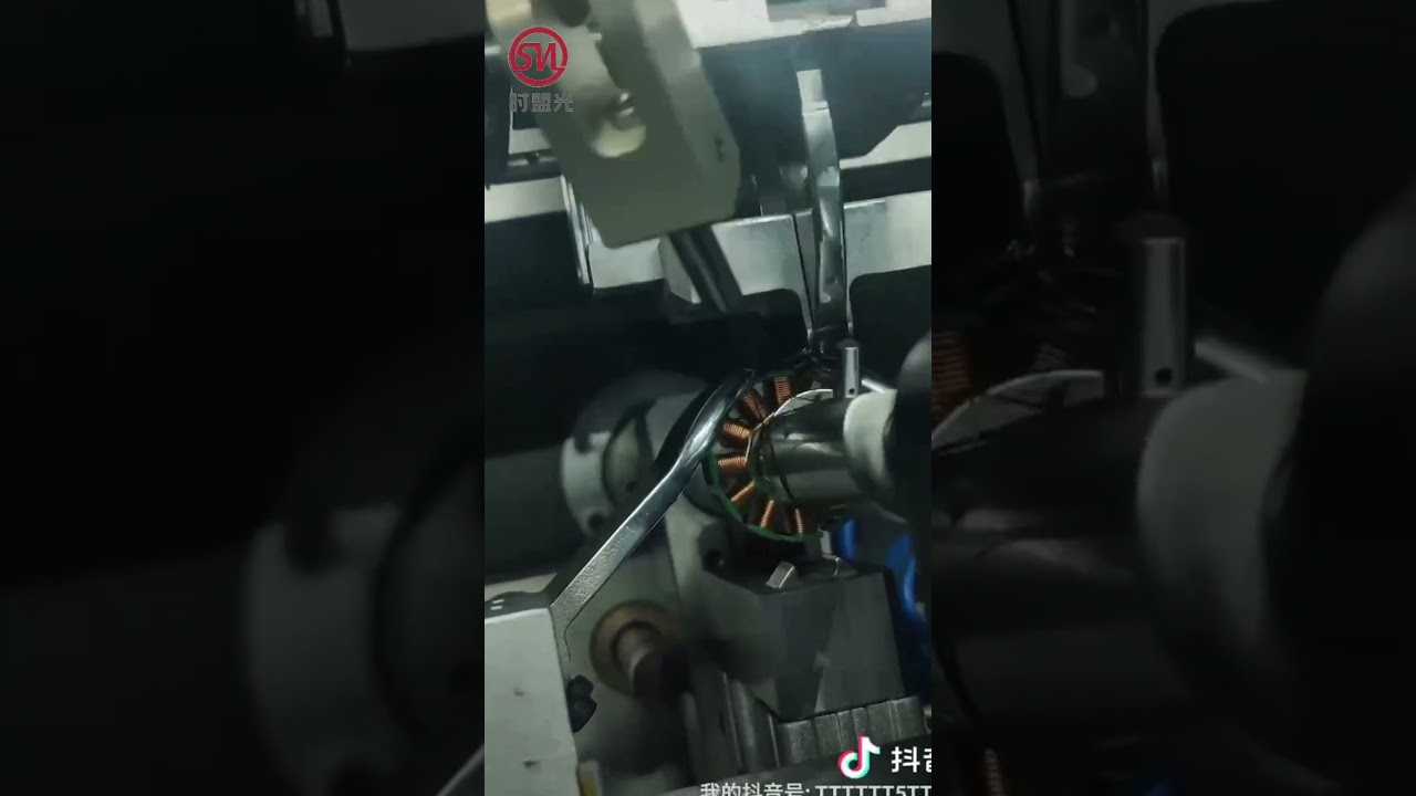 Fully Automatic Flying Fork Stator Winding Machine #brushlessmotor #statorwindingmachine