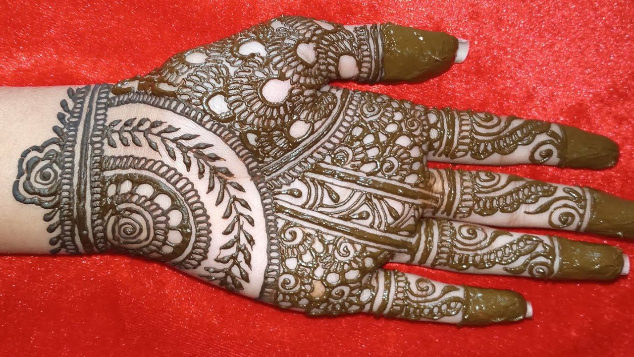 Simpal mehndi design 🌿||front hand mehndi design henna design #henna #youtube #mehndi#video#ytvideos
