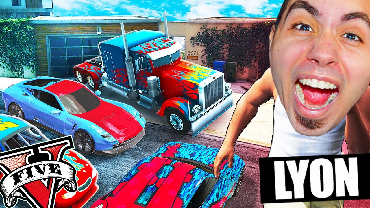 RUBO TUTTE LE AUTO DI OPTIMUS PRIME SU GTA5!!