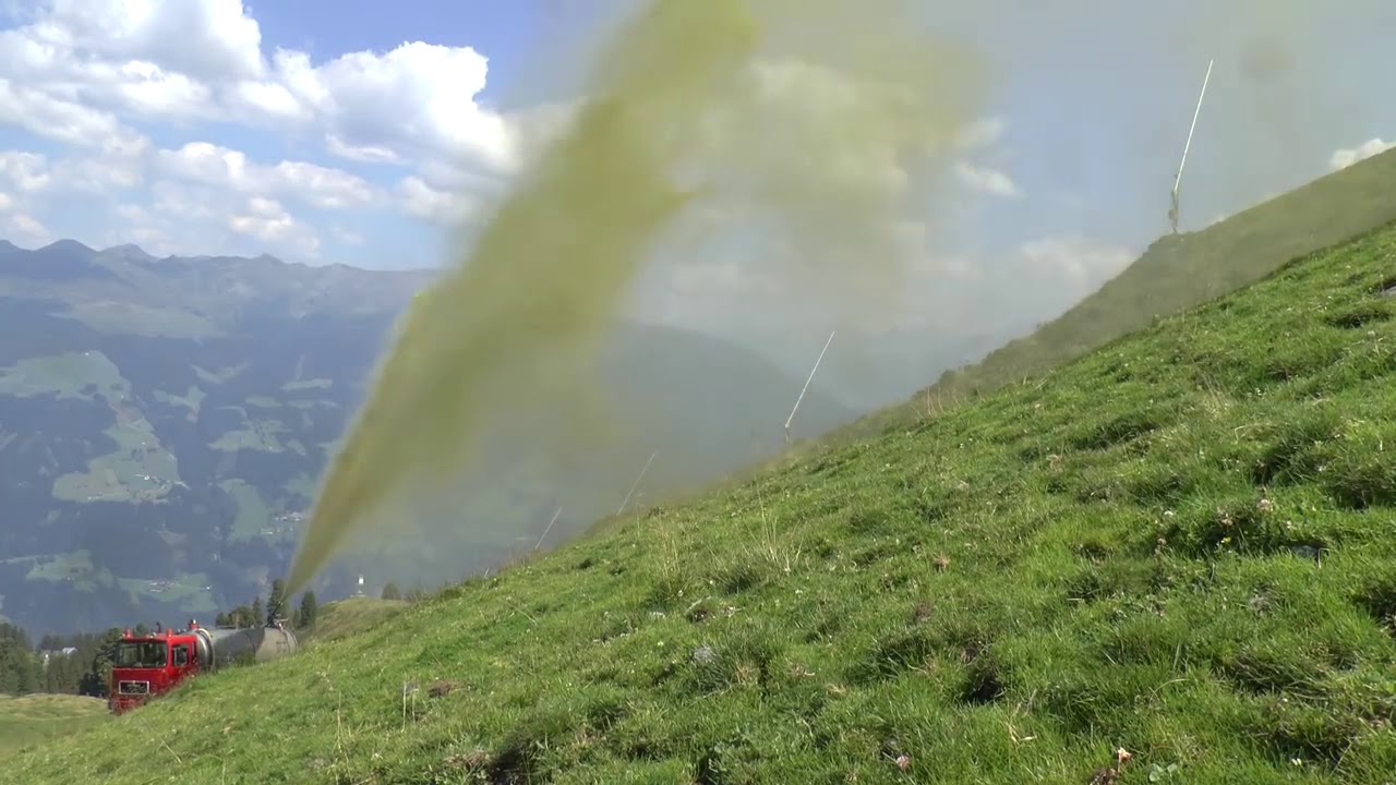 Spezial Gülle fahren mit LKW auf 1900m Spezial Technik