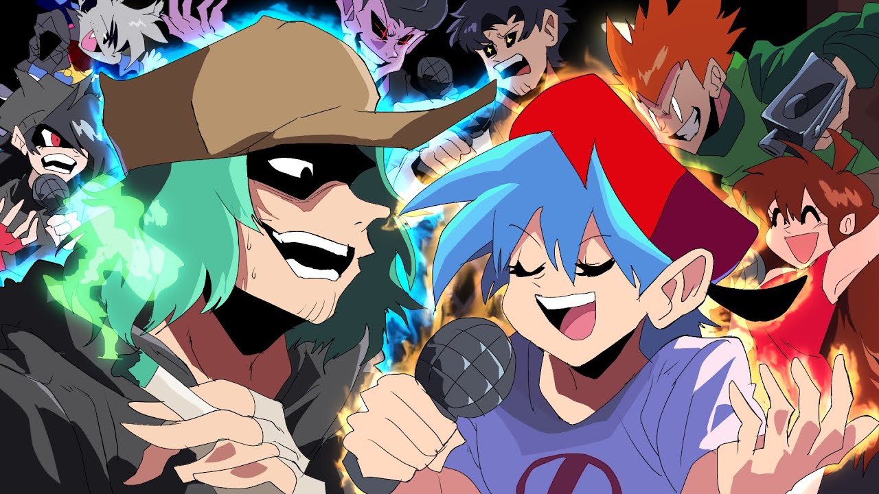 &ldquo;NERVES&rdquo; but Everyone Sings it -Friday Night Funkin Animation