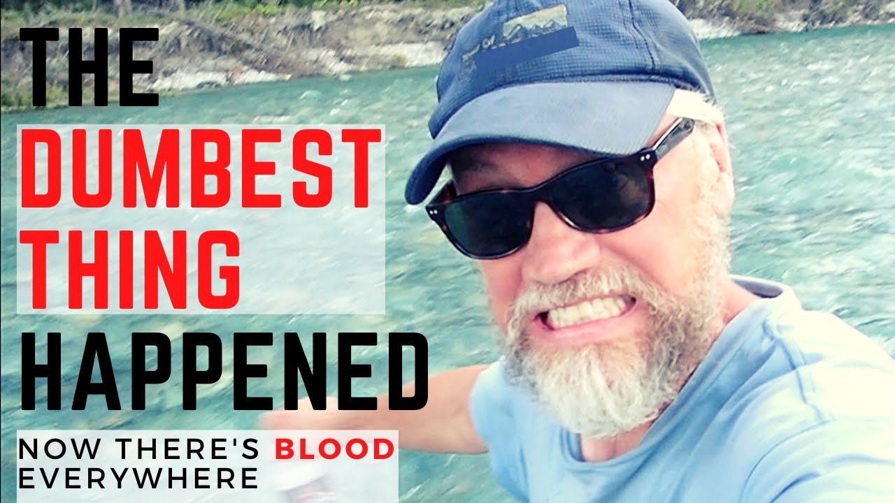 The Dumbest Thing Happened ... now there's blood everywhere // Motorcycle camping vlog, BC Canada