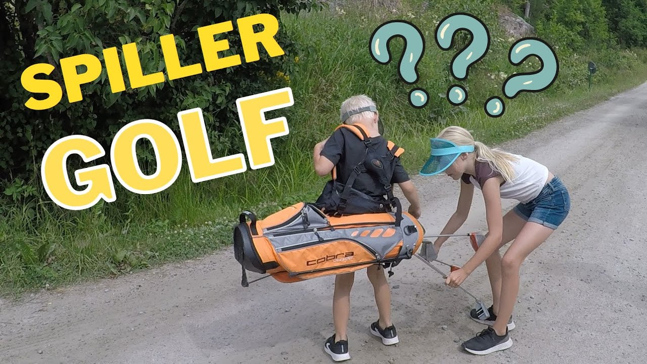 Kan umulig gå bra! Vi spiller golf for aller først gang